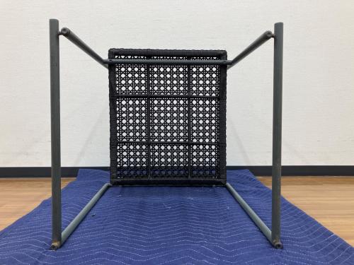 PATIO PETITE (パティオ プティ) ダイニングセット アウトドアファニチャー MA-DINING 4/ARM BENCH/CHAIR 幅:約140㎝ ブラック