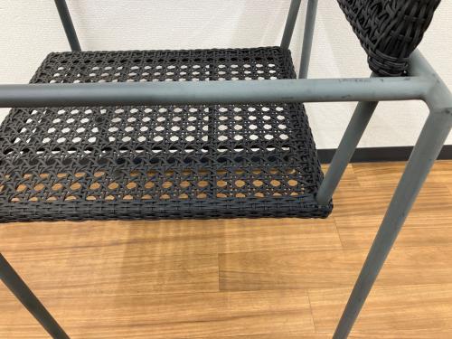 PATIO PETITE (パティオ プティ) ダイニングセット アウトドアファニチャー MA-DINING 4/ARM BENCH/CHAIR 幅:約140㎝ ブラック
