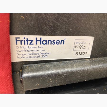 Fritz Hansen (フリッツハンセン) ワークチェアー レッド×ブラック FLOW