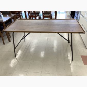 ACME Furniture (アクメファニチャー) ダイニングテーブル ブラウン×ブラック オーク材×スチール BRIGHTON TABLE W1650 幅165㎝