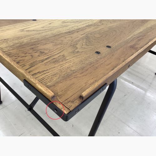 ACME Furniture (アクメファニチャー) ダイニングテーブル ブラウン×ブラック オーク材×スチール BRIGHTON TABLE W1650 幅165㎝