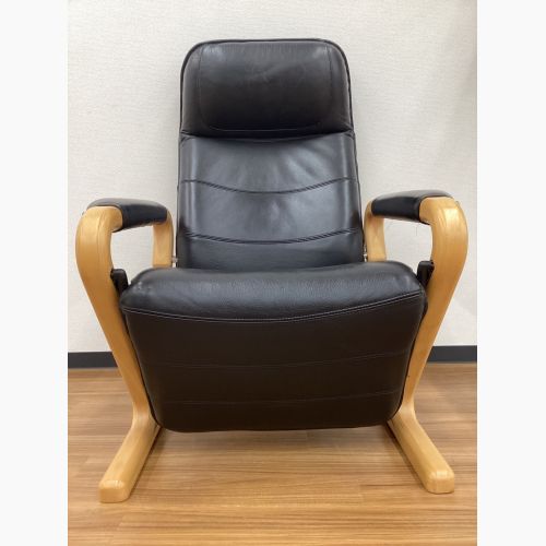 Nielaus Mobler リクライニングチェアー ブラック デンマーク製 北欧ビンテージ家具  レザー ドリームシート　イージーチェア