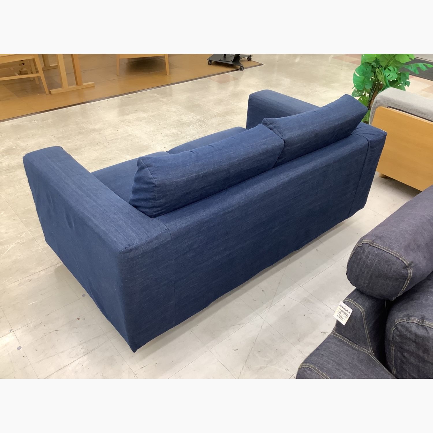 無印良品希少ネイビーブルー ソファー