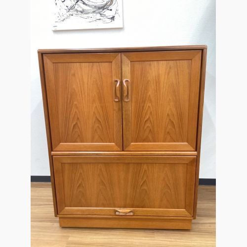 G-PLAN (ジープラン) テレビボード ブラウン 北欧ビンテージデザイン  フラップ扉 チーク材