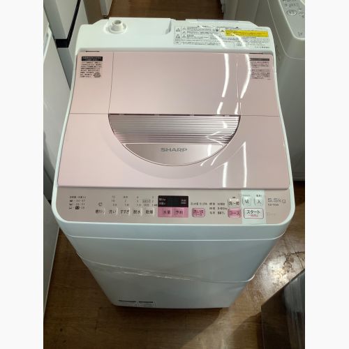 SHARP (シャープ) 縦型洗濯乾燥機 5.5kg ES-TX5A 2017年製
