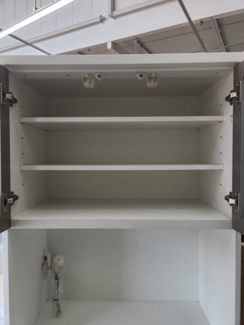 シギヤマ家具 (シギヤマカグ) レンジボード ホワイト エブリー 幅80㎝