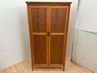 家具蔵 (カグラ) ワードローブ ブラウン 2枚扉 チェリー材