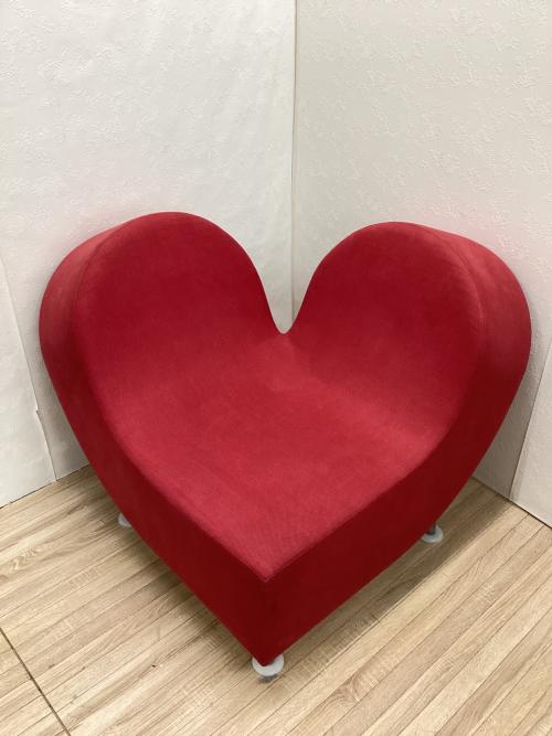 IDEE (イデー) ハート型チェア ピンク ファブリック JOLY COEVR（廃版品） クラウディオ・コルッチ