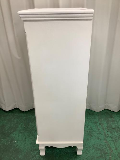 ローズペイントチェスト ホワイト 5段