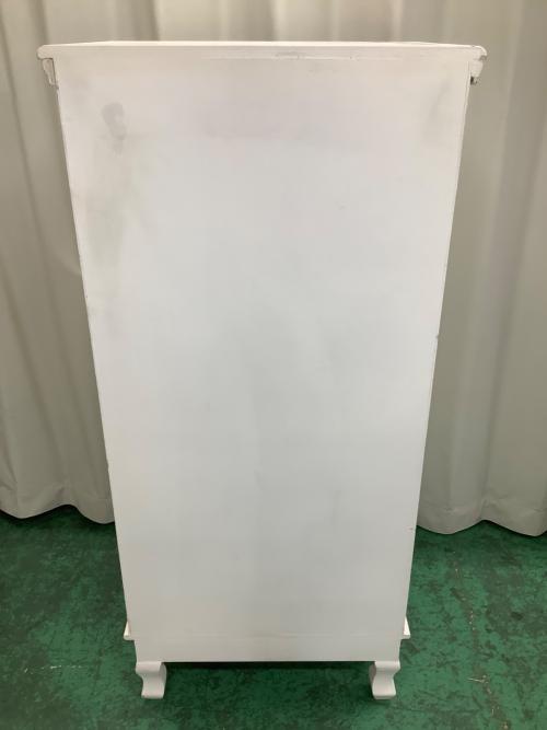 ローズペイントチェスト ホワイト 5段