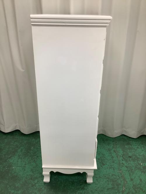 ローズペイントチェスト ホワイト 5段