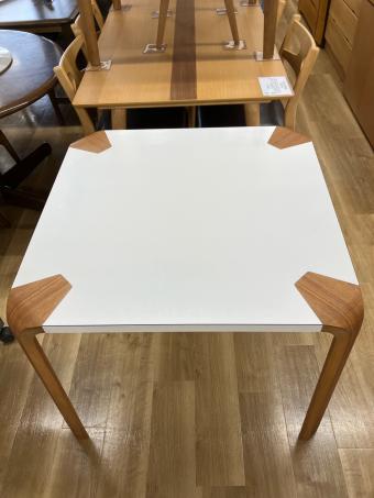 天童木工 (テンドウモッコウ) ダイニング3点セット ブラウン×ホワイト