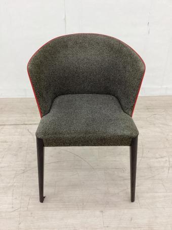 arflex (アルフレックス) ダイニングチェアー グレー/ブラック/レッド FLUTE