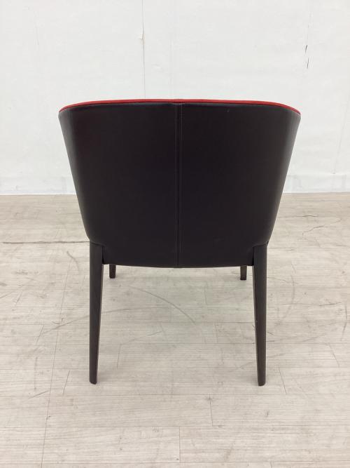 arflex (アルフレックス) ダイニングチェアー グレー/ブラック/レッド FLUTE