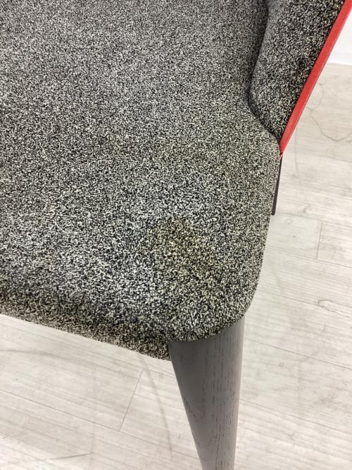 arflex (アルフレックス) ダイニングチェアー グレー/ブラック/レッド FLUTE