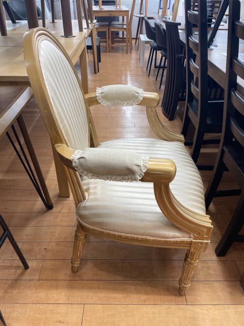 アンティーク調チェア アイボリー