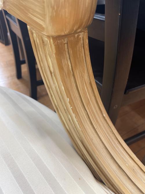 アンティーク調チェア アイボリー