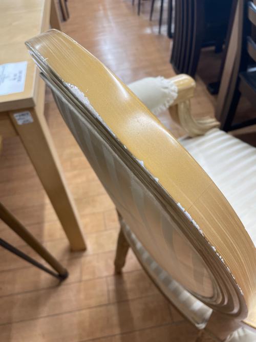 アンティーク調チェア アイボリー