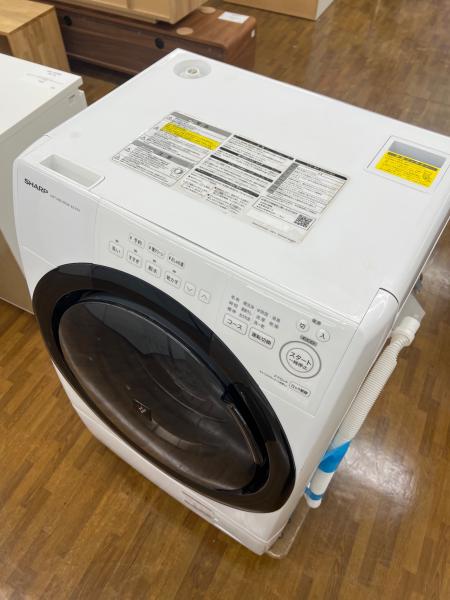 SHARP シャープ ドラム式洗濯乾燥機 ES-S7H-WR 2023年製【トレファク 川越店】 SHARP (シャープ) ドラム式洗濯乾燥機 ES-S7H-WL 2023年製｜トレファク