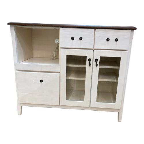 服部家具センター レンジボード ブラウン×ホワイト