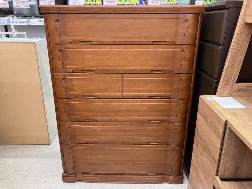 丸田木工 6段チェスト ブラウン マドレーヌ