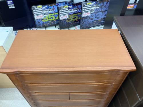 丸田木工 6段チェスト ブラウン マドレーヌ