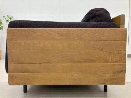 ACME Furniture (アクメファニチャー) 2人掛けソファー パープル×ブラウン コロナド