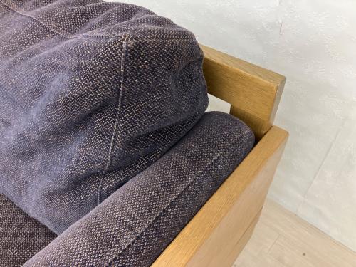 ACME Furniture (アクメファニチャー) 2人掛けソファー パープル×ブラウン コロナド