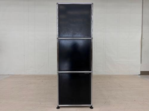 USM Haller (ユーエスエムハラー) 2連3段オープンシェルフ ブラック×ホワイト