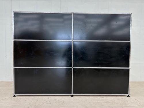 USM Haller (ユーエスエムハラー) 2連3段オープンシェルフ ブラック×ホワイト