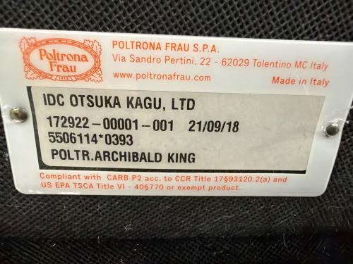 Poltrona Frau (ポルトローナフラウ) 1人掛けソファー オレンジ アーチポルドキング