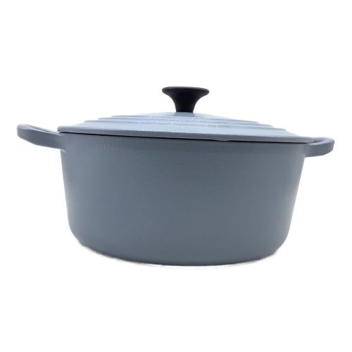 LE CREUSET (ルクルーゼ) 鍋 ブルー ココットロンド22cm｜トレファクONLINE