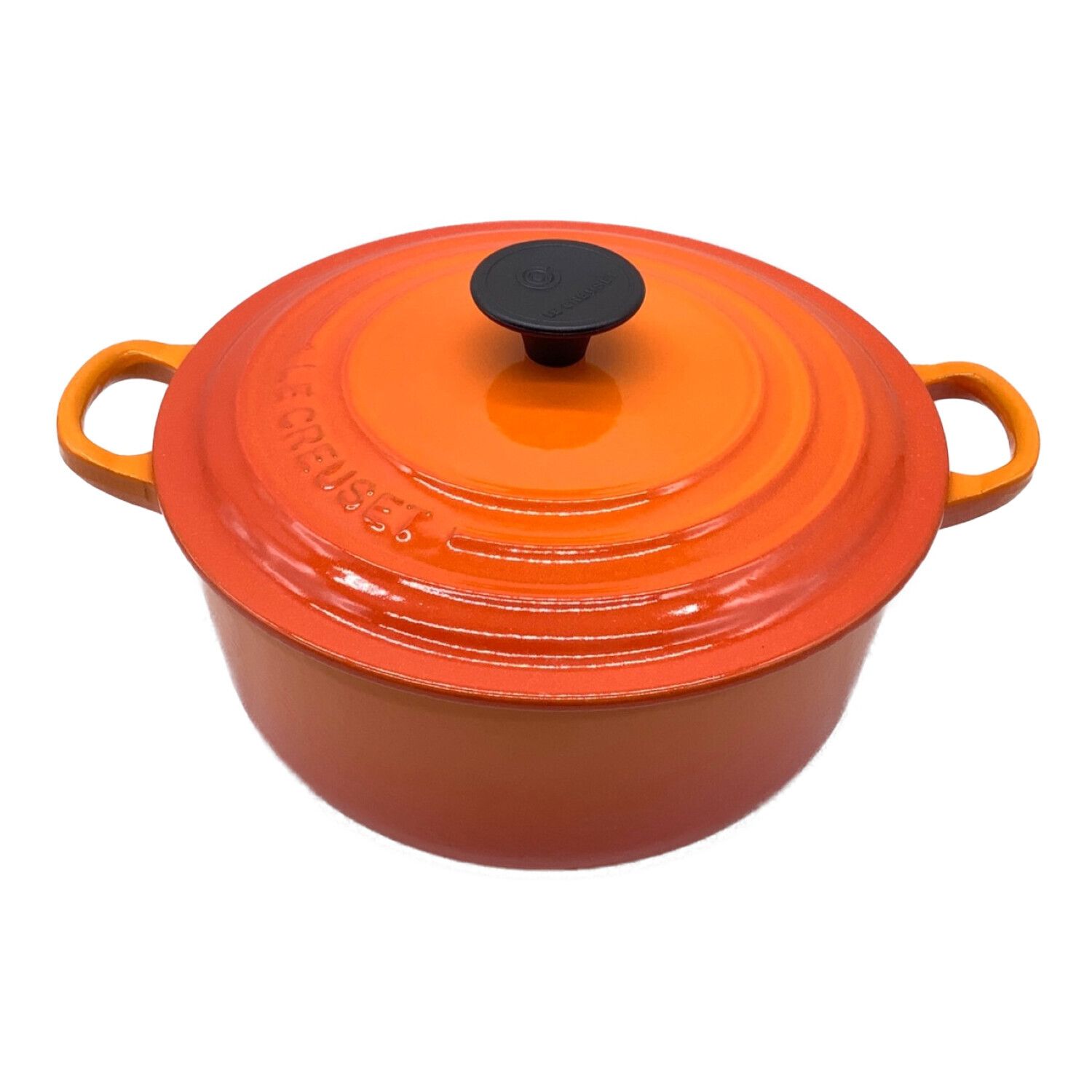 LE CREUSET (ルクルーゼ) 鍋 ココット・ロンド オレンジ 20cm