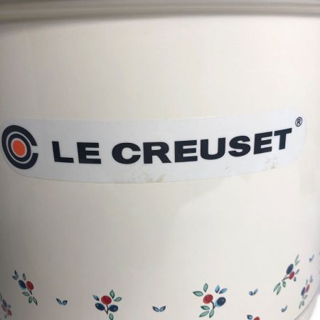 LE CREUSET (ルクルーゼ) ストックポット 5.7L ホワイト プチフルーツ