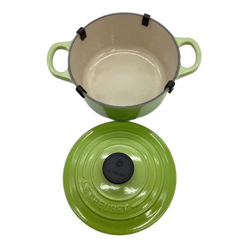 LE CREUSET (ルクルーゼ) 両手鍋 16cm グリーン