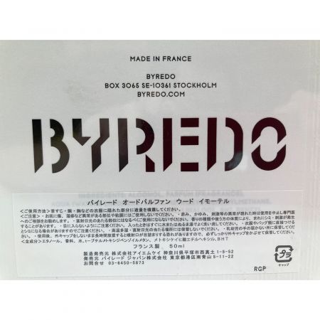 BYREDO (バイレード) オードパルファム ウード イーモーテル 50ml