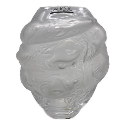 LALIQUE ラリック 花瓶 魚模様　MARINA VASE