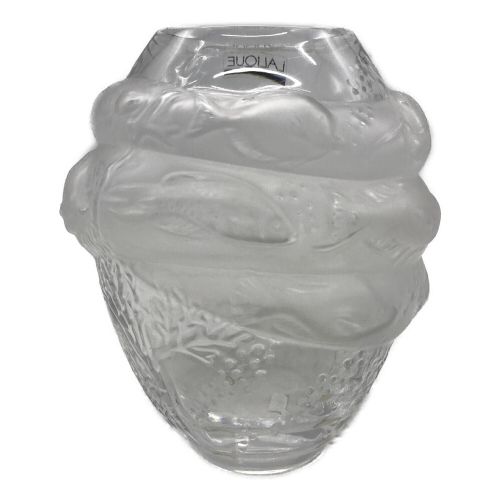 LALIQUE ラリック 花瓶 魚模様　MARINA VASE