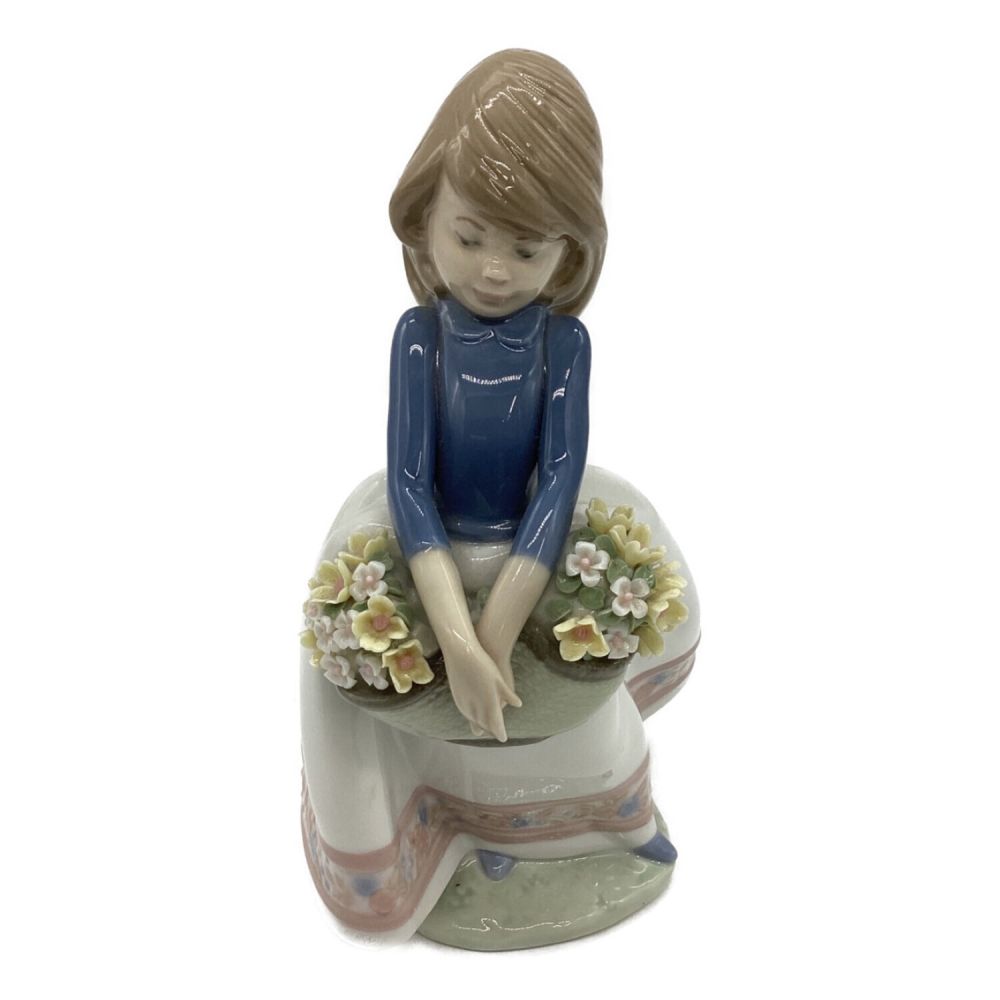 【レア】リヤドロ ナオ フィギュリン　人形 母娘　婦人 少女 リヤドロ 花の香りにつつまれて フィギュア 人形 女性 LLADRO