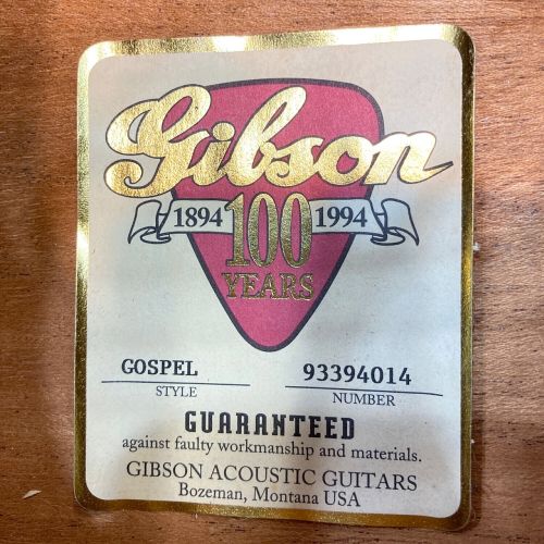 GIBSON (ギブソン) アコースティックギター GOSPEL 100th Anniversary
