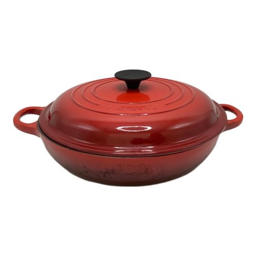 LE CREUSET (ルクルーゼ) 鍋 レッド ビュッフェキャセロール