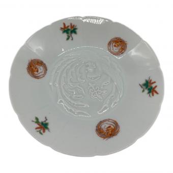 深川製磁 (フカガワセイジ) プレート 桐鳳凰丸紋 小