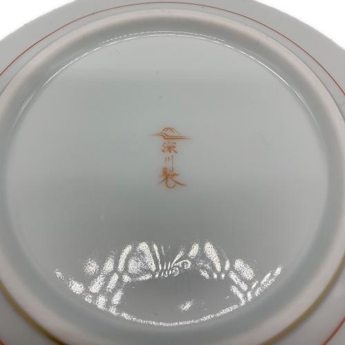 深川製磁 (フカガワセイジ) プレート 桐鳳凰丸紋 小