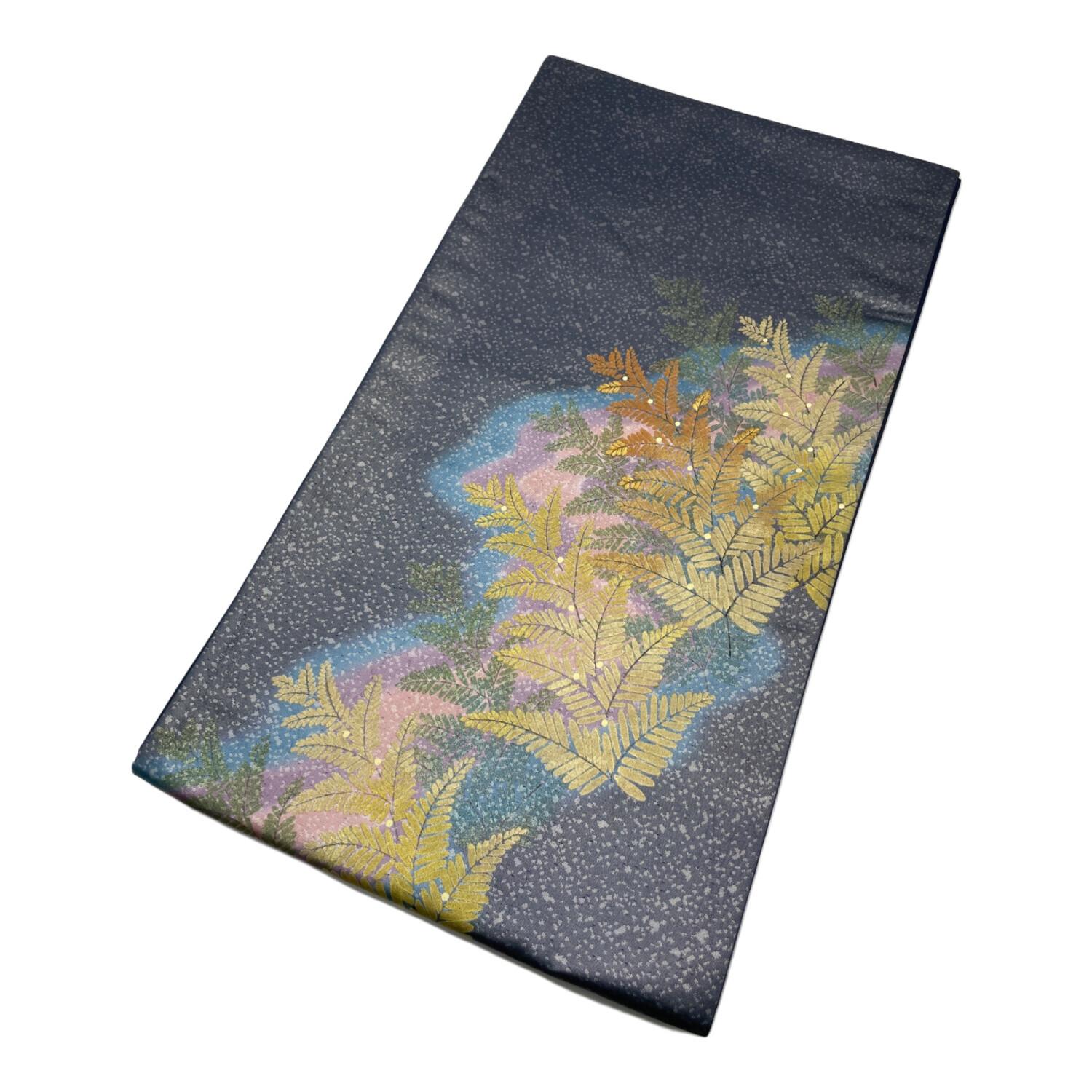 内田聖史 訪問着 袋帯 セット 袷 Mサイズ 落款有 東京ますいわ屋 花煌