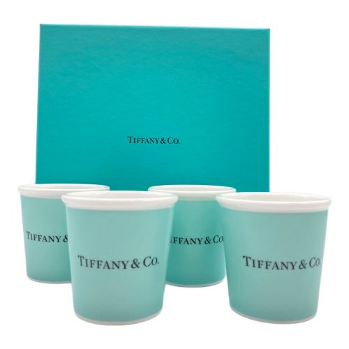 TIFFANY & Co. (ティファニー) エスプレッソカップ ボーンチャイナ 4Pセット