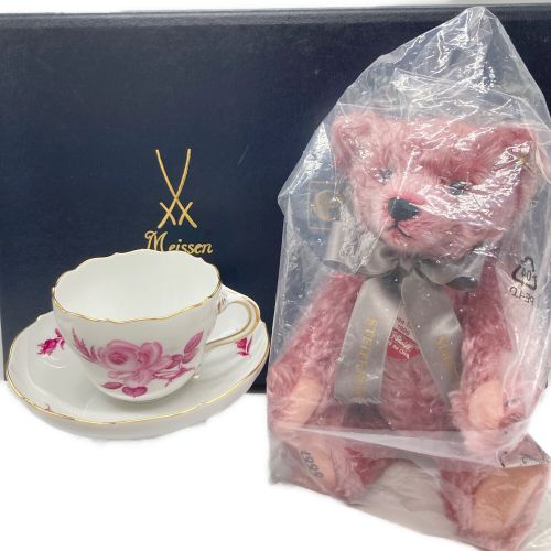 Steiff (シュタイフ) テディベアカップ＆ソーサーセット MEISSEN 未使用品