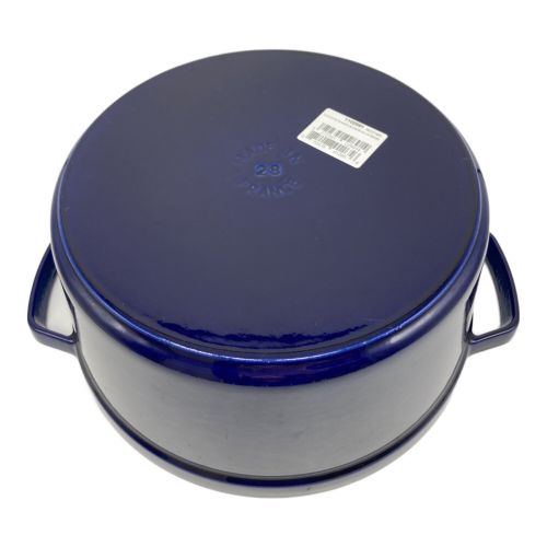 Staub (ストウブ) ココットラウンド SIZE 28cm ブルー