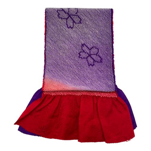 振袖　袋帯　帯締め　帯揚げ　セット　袷　Ｍサイズ　赤色　金糸　仕立て上がり　和装