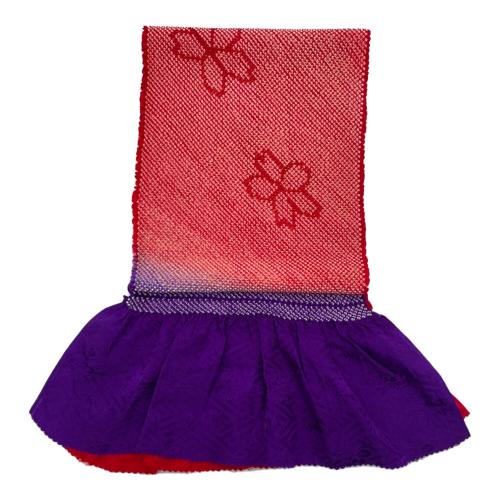 振袖　袋帯　帯締め　帯揚げ　セット　袷　Ｍサイズ　赤色　金糸　仕立て上がり　和装