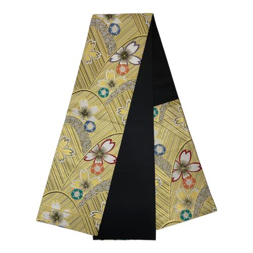 振袖　袋帯　帯締め　帯揚げ　セット　袷　Ｍサイズ　赤色　金糸　仕立て上がり　和装